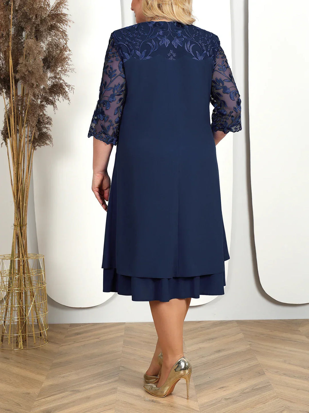 W&W Mode | Elegantes Besticktes Abendkleid für Frauen