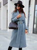 WW | for Women - Long and Tailored - Wide Collar - Fabric Belt with Buckle
