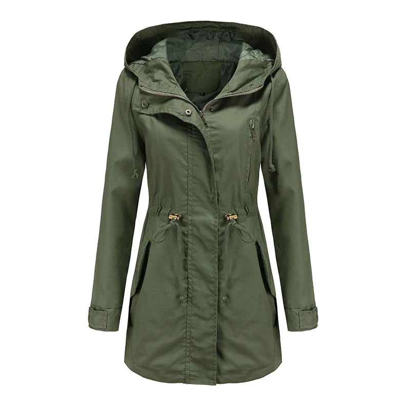 WW | Baumwoll Trenchcoat Mit Kapuze