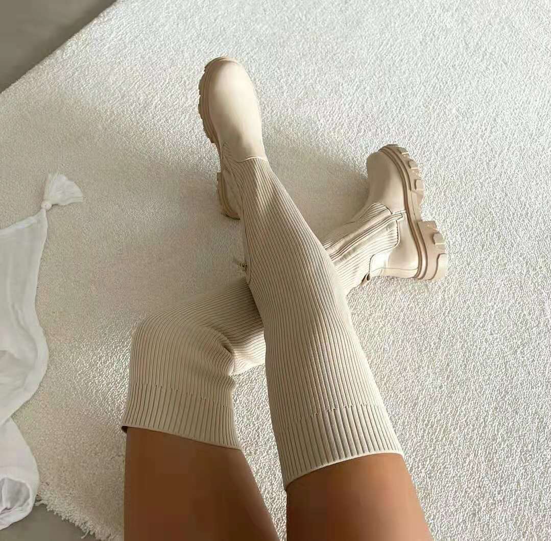 WW | Stylische Overknee Sock Stiefel für jeden Anlass
