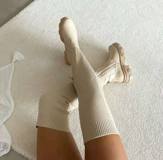 WW | Stylische Overknee Sock Stiefel für jeden Anlass