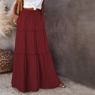 WW | Langer Hochtaillierter Maxi Rock