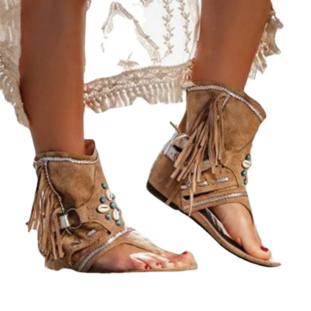 WW | Fransen Boho Sandalen
