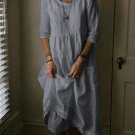 WW | Oversized Kleid aus Baumwollcanvas für Damen