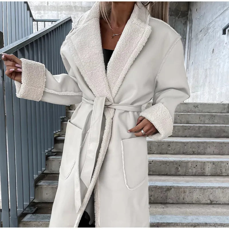 Lederjacke mit Pelz