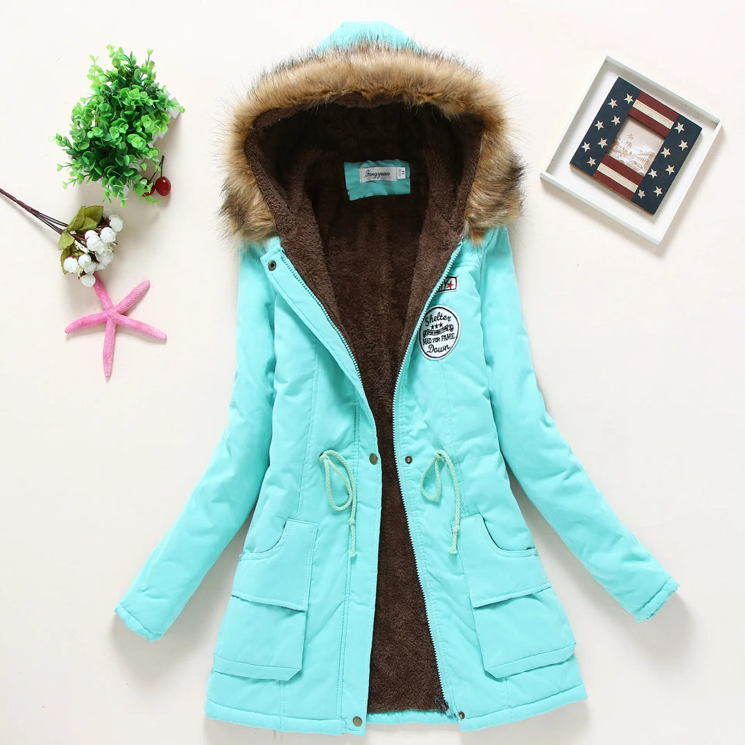 W&W Mode | Modische Winterjacke mit Kunstfellbesatz