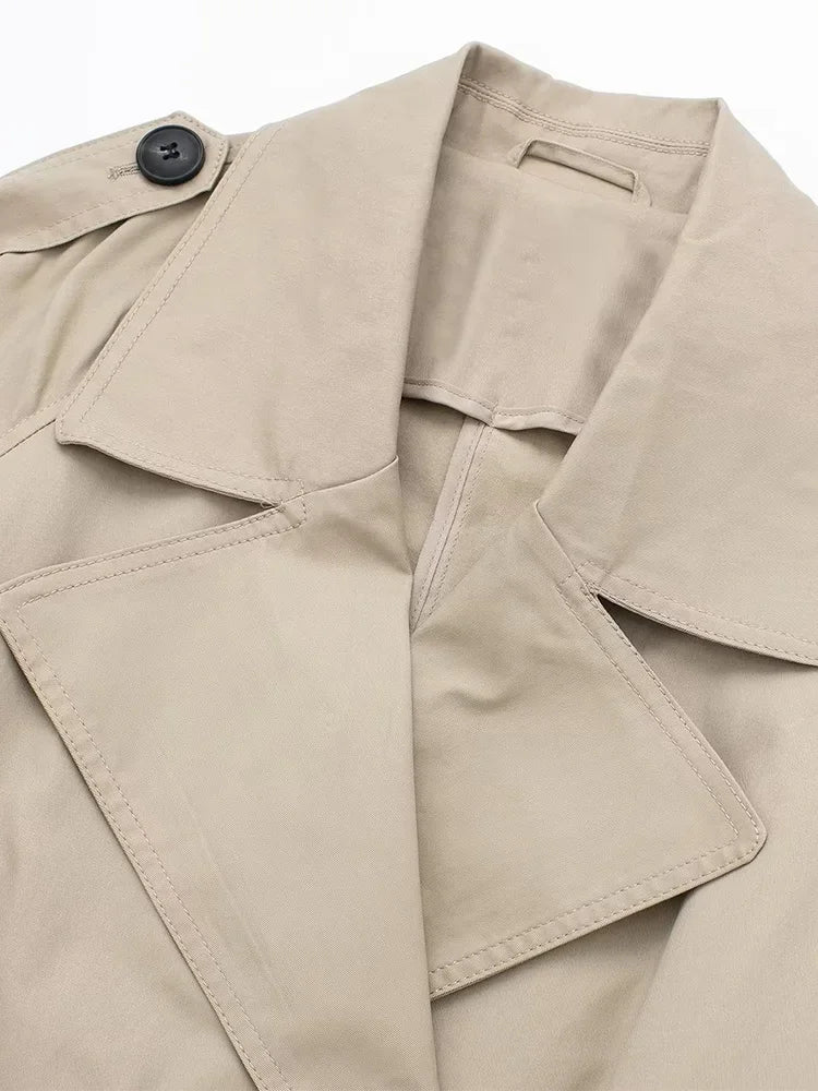 W&W Mode - Damen langer Mantel mit Gürtel