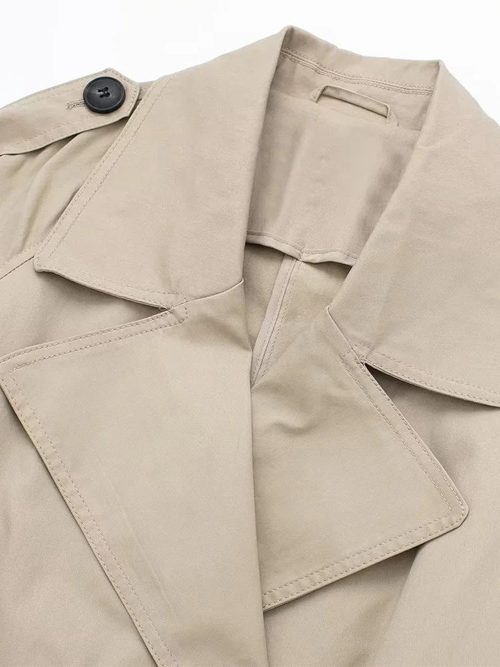 W&W Mode - Damen langer Mantel mit Gürtel