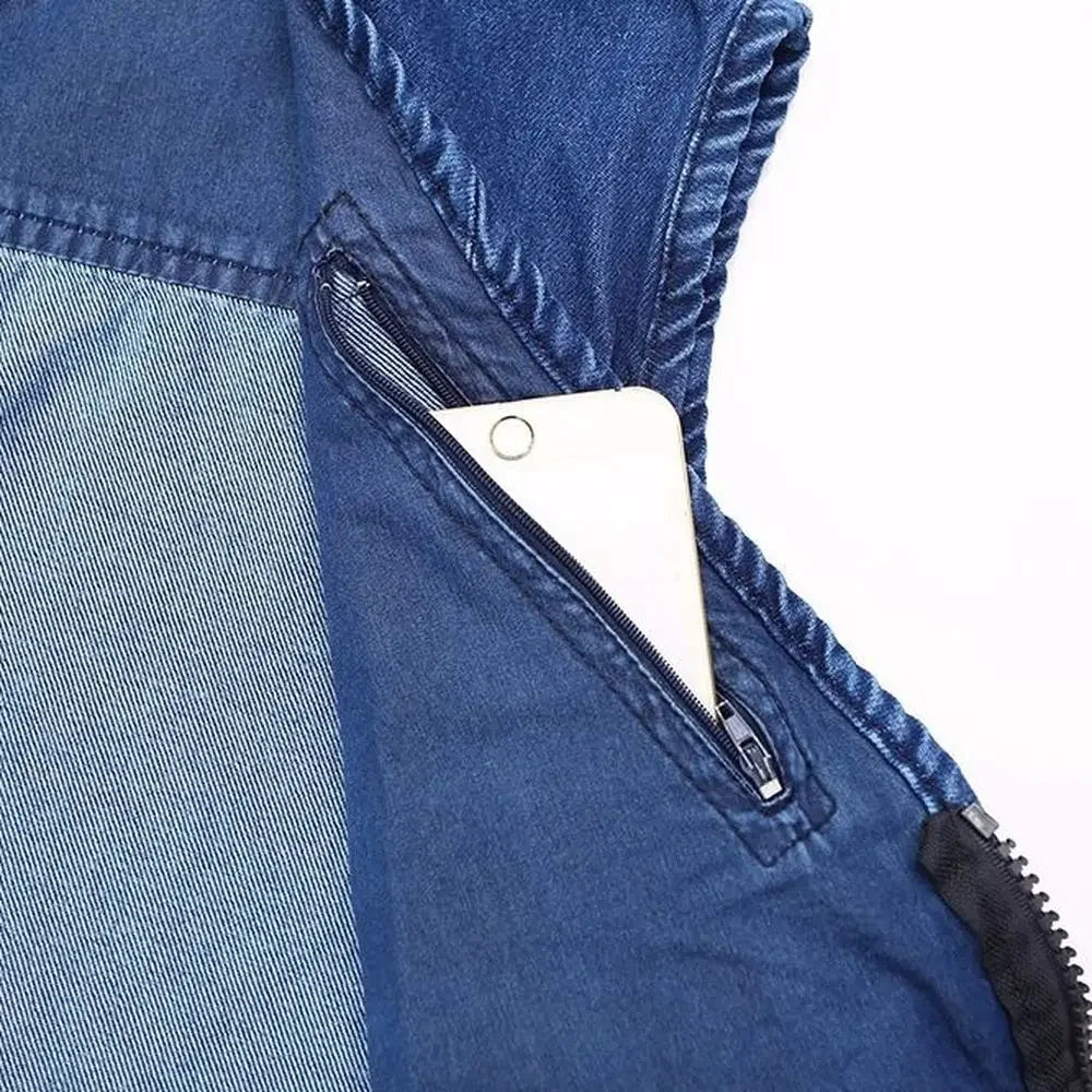 WW | Jeansweste Mit Mehreren Taschen Für Herren