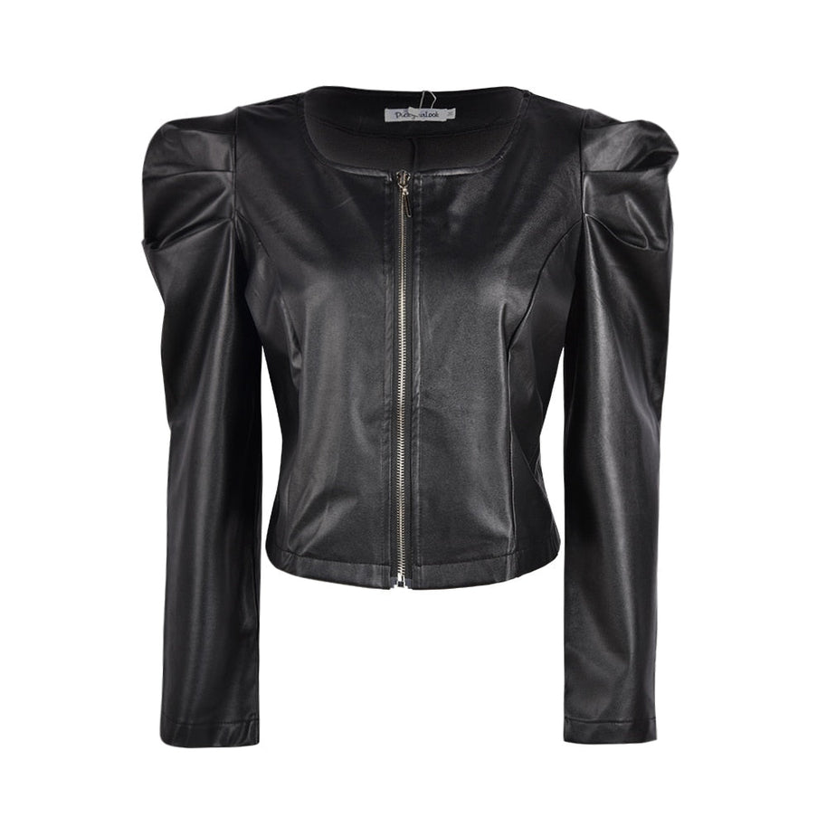 kurze Lederjacke für Damen