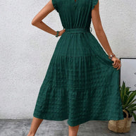 WW | Baumwollkleid mit Rüschenärmeln