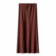 Clara™ - Hochtaillierter Satin-Maxirock