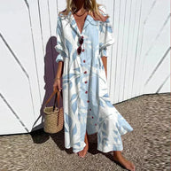 WW | Luxuriöses Frühlings-Bohemian-Kleid