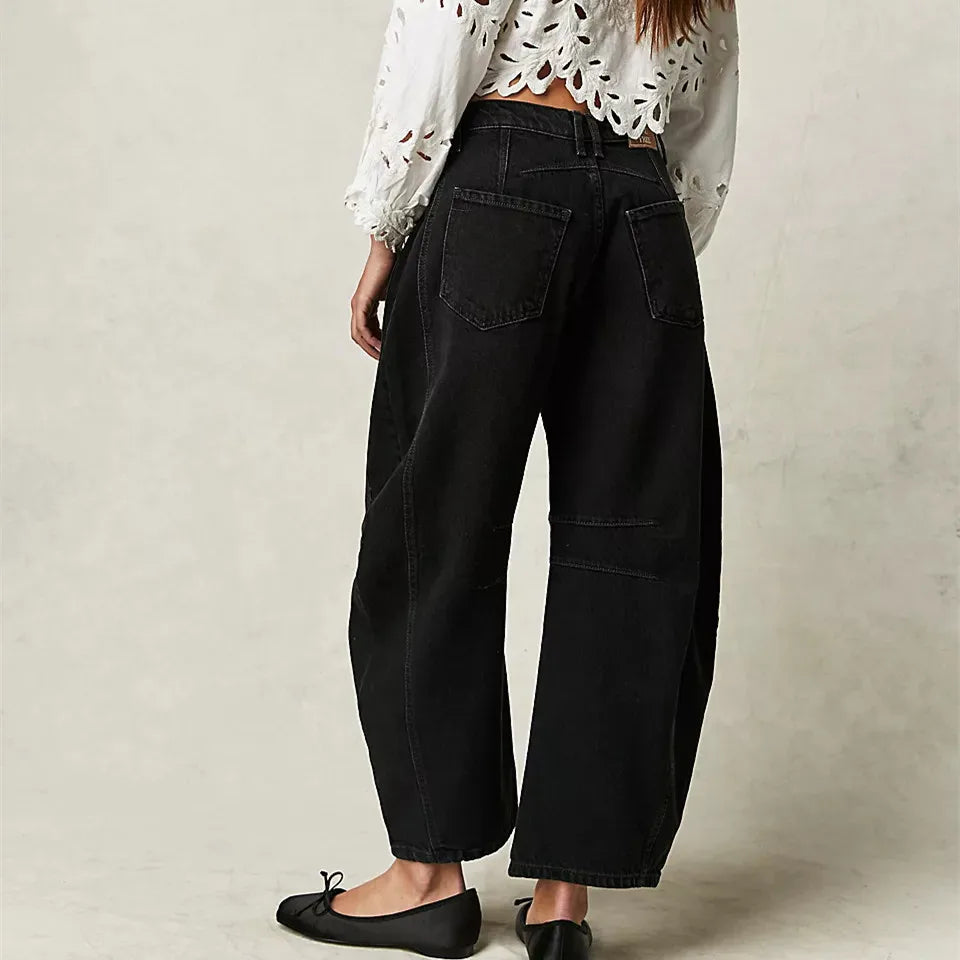 W&W Mode | Hohe Taille Vintage-Jeans für Damen