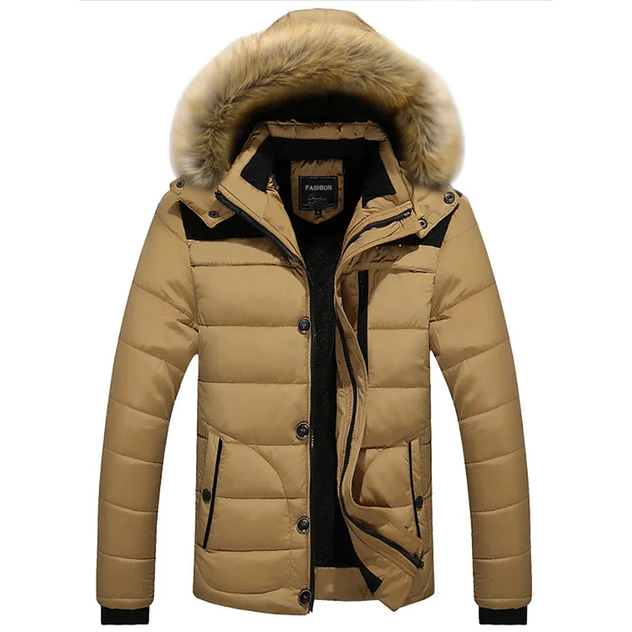 WW | Herren Winterjacke mit Fellkapuze