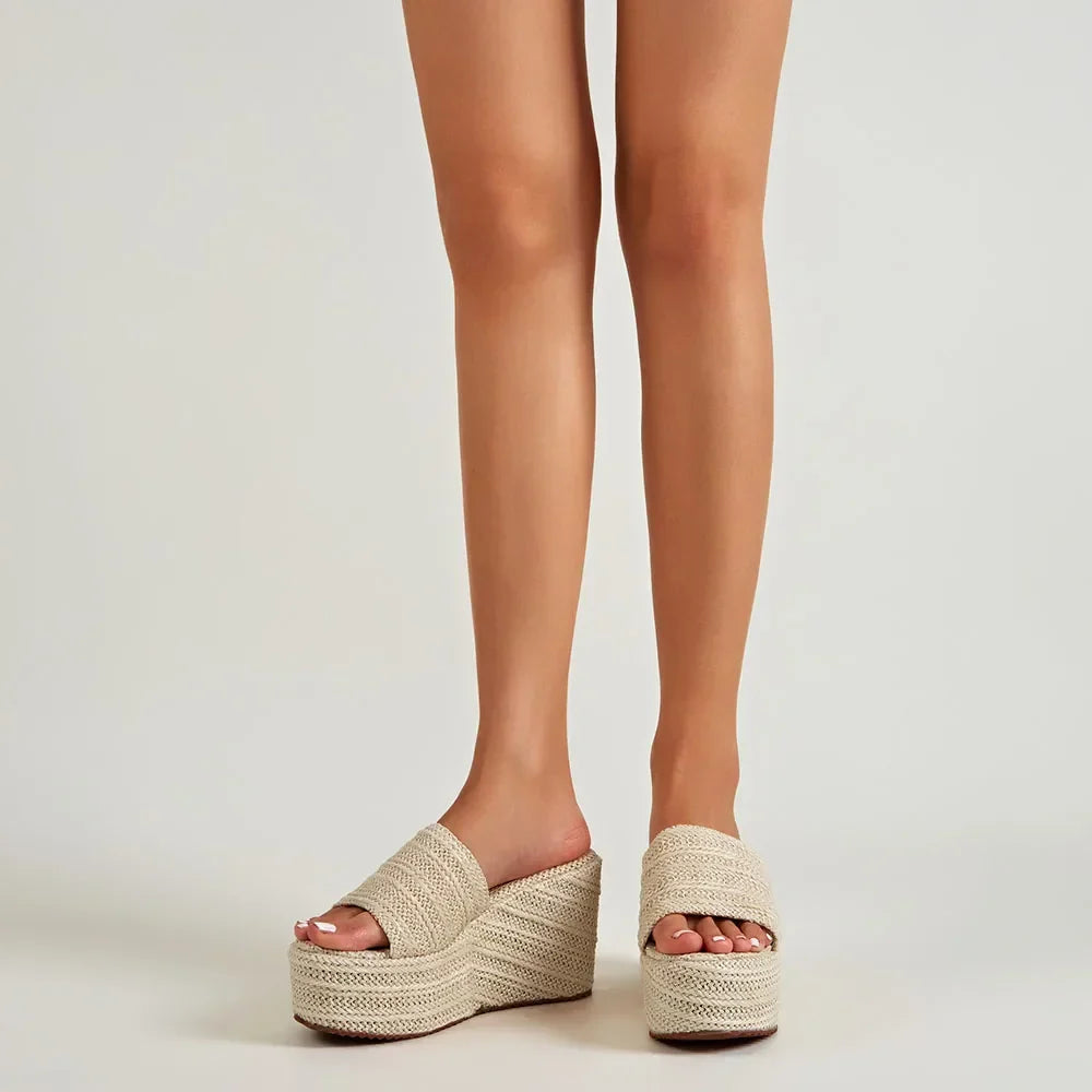 W&W Mode | Espadrille Plattform Hanf Boho