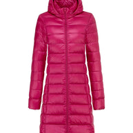 WW | Lange leichte Daunenjacke