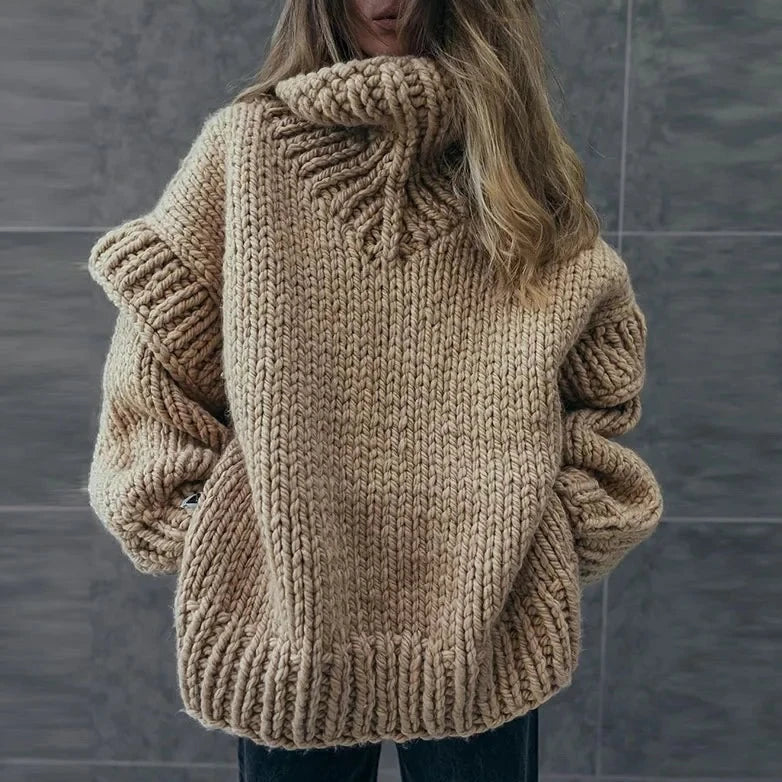 W&W Mode | Oversized Sweatshirt Mit Rollkragen