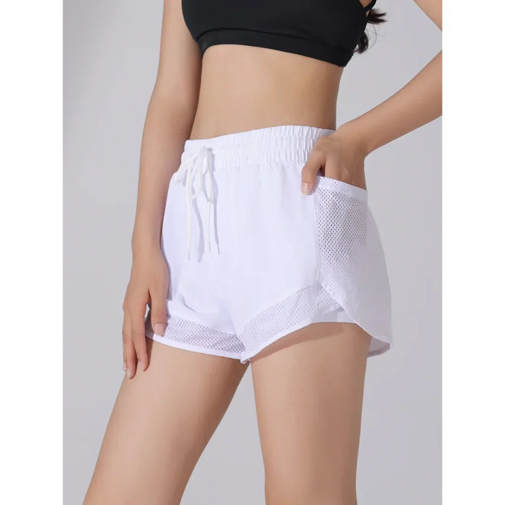 WW | Hoch Taillierte Sommer Sport Shorts Für Damen
