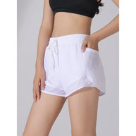 WW | Hoch Taillierte Sommer Sport Shorts Für Damen