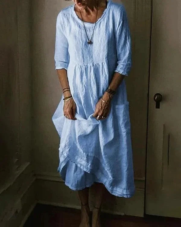 WW | Oversized Kleid aus Baumwollcanvas für Damen
