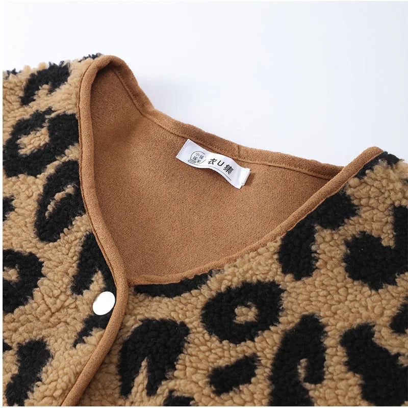 Leoparden Winterjacke