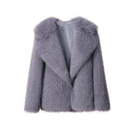 WW - Schlanker Faux Fur Mantel