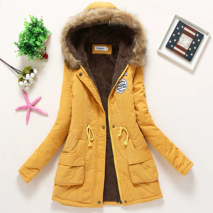 W&W Mode | Modische Winterjacke mit Kunstfellbesatz