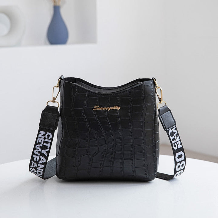 W&W Mode Jaunty Umhängetasche | Damen Mini Crossbody Eimer Handtasche