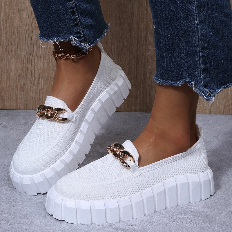 W&W Mode | Modische orthopädische Damen Sportschuhe mit dicker Sohle
