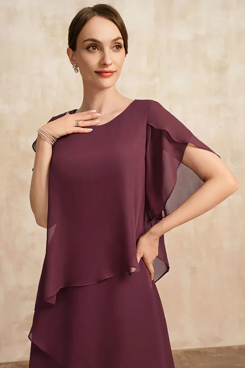WW | Plus Size Gestuftes Midi Kleid