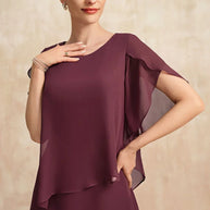 WW | Plus Size Gestuftes Midi Kleid