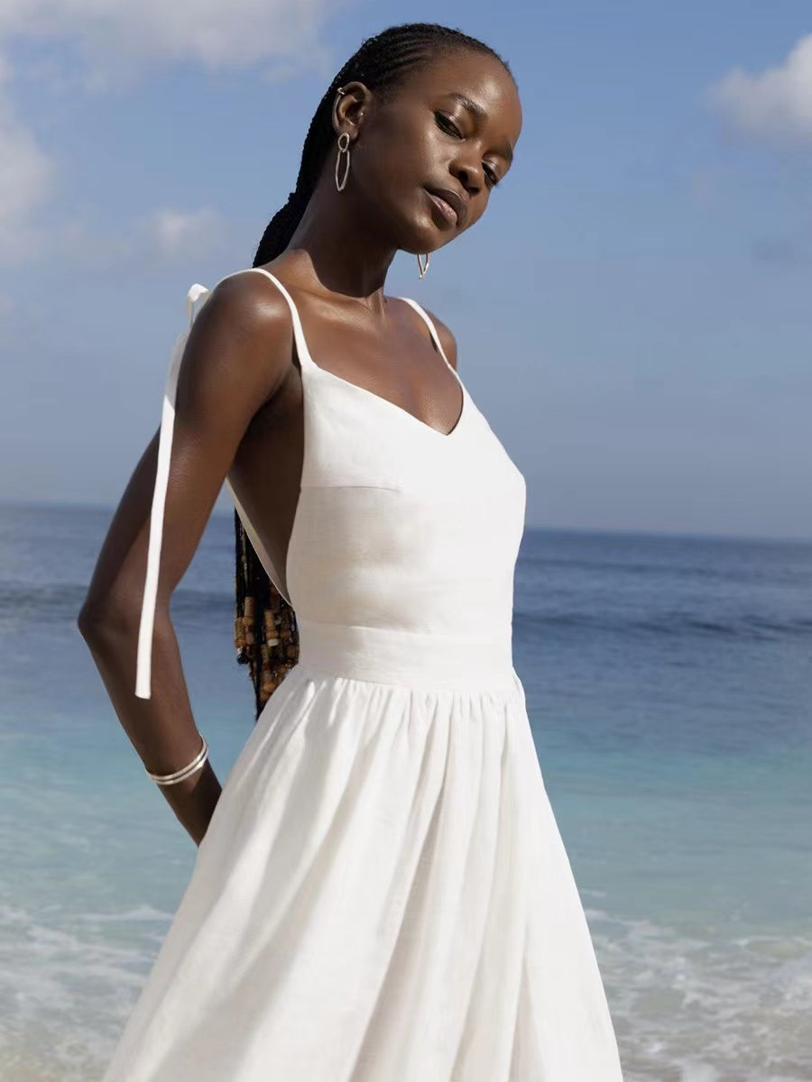 W&W Mode | Atmungsaktives Sommerkleid Aus Leinen Für Damen