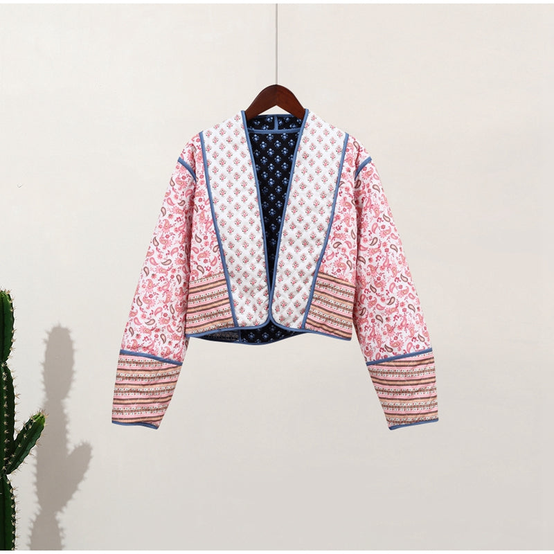 W&W Mode | Damenjacke mit Blumenmuster
