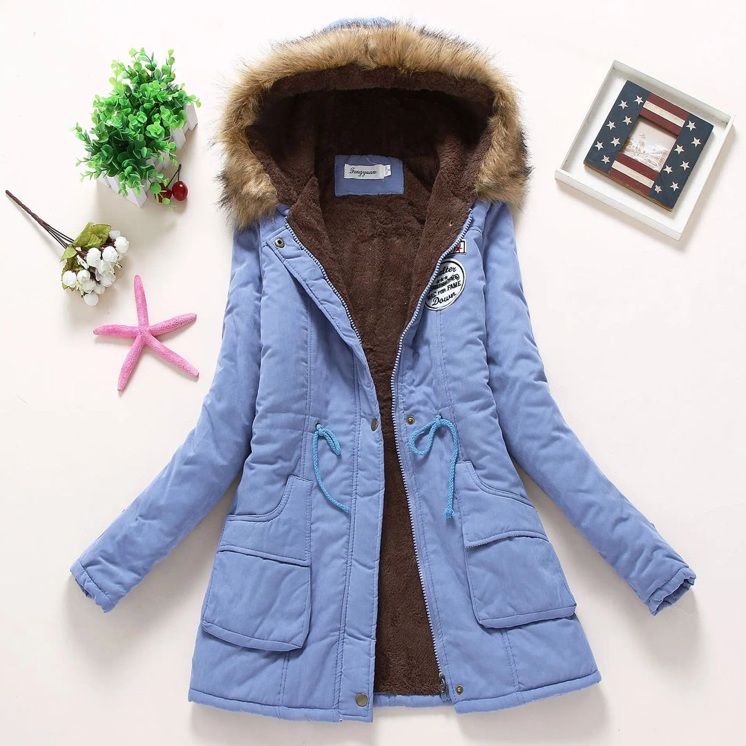 W&W Mode | Modische Winterjacke mit Kunstfellbesatz