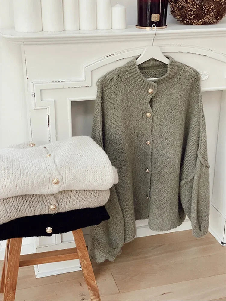 WW | Übergroßer Strickjacke Für Damen