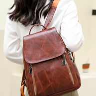 WW | Diebstahlsicherer Lederrucksack Für Damen