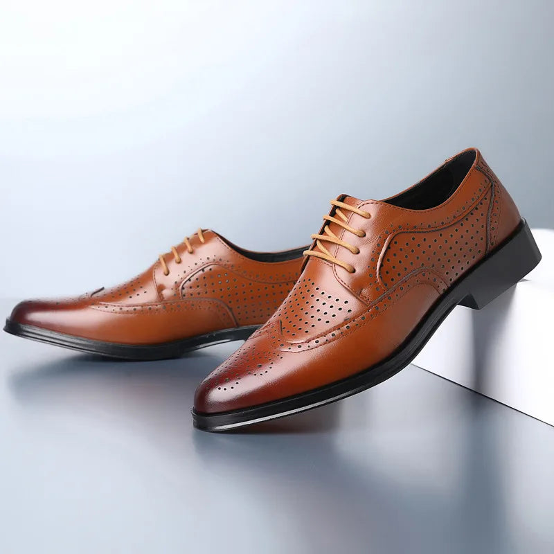 W&W Mode | Bequeme Oxford Herren Business Anzug Schuhe