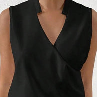 WW Elegantes ärmelloses Einfarbiges Top