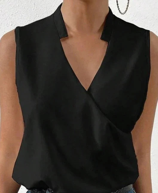 W&W Mode Elegantes ärmelloses Einfarbiges Top