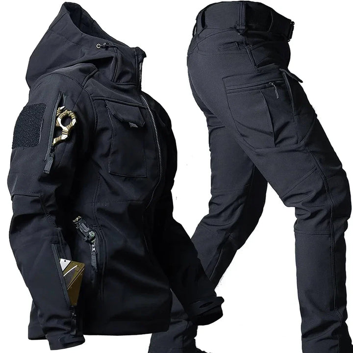 W&W Mode - Wasserdichter Thermoanzug mit Mehreren Taschen für Herren