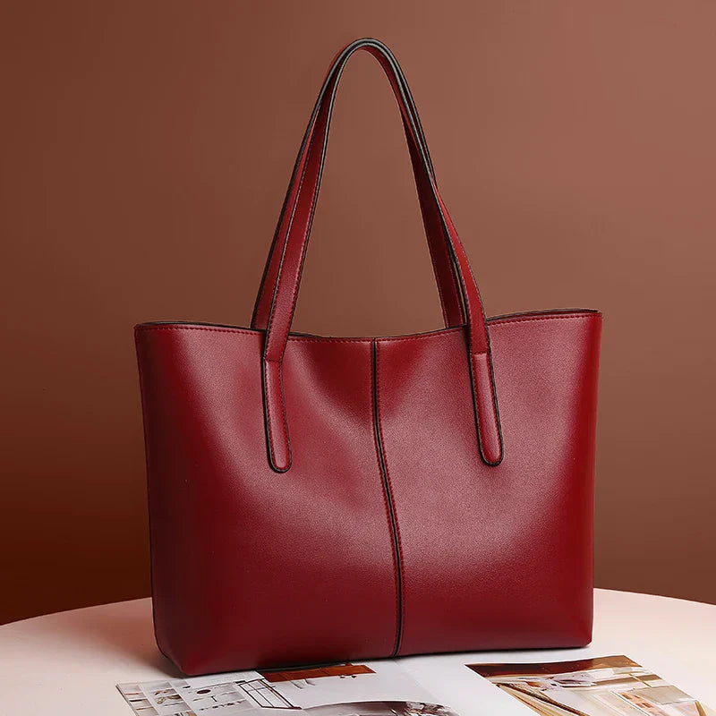 WW | Damen Schultertasche Aus Hochwertigem Pu Leder Mit Großem Fassungsvermögen