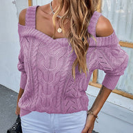 WW - Lässiger Pullover mit offenen Schultern