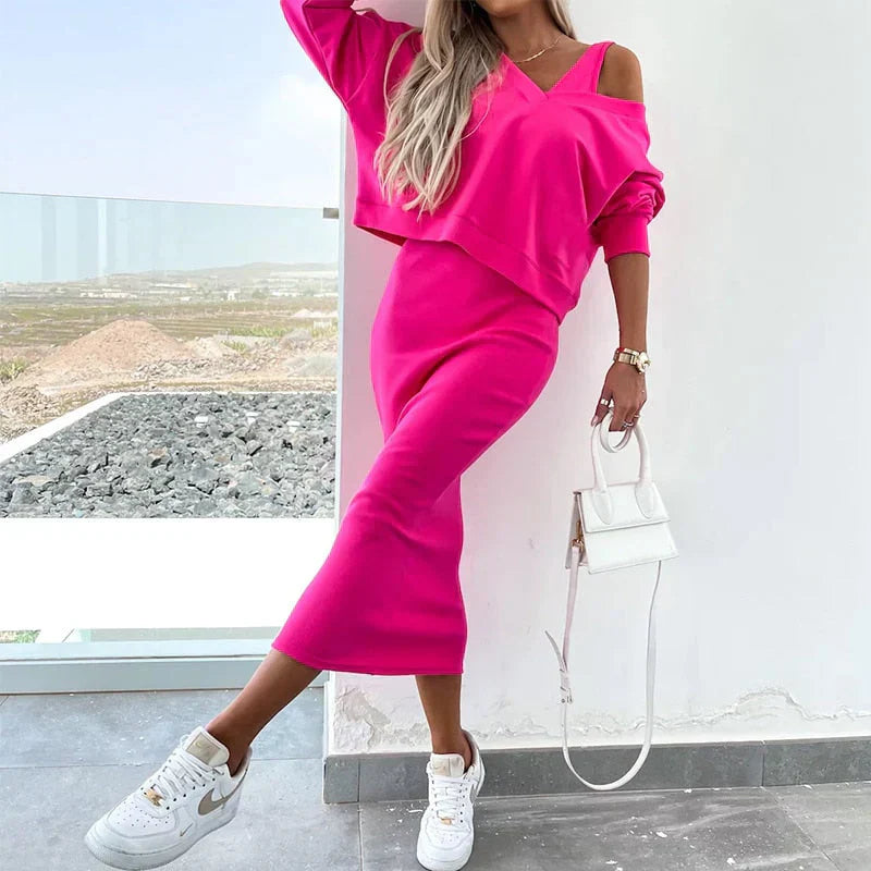 WW | Elegantes Kleid mit Pullover