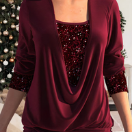 WW | Stilvolle Glitzerbluse