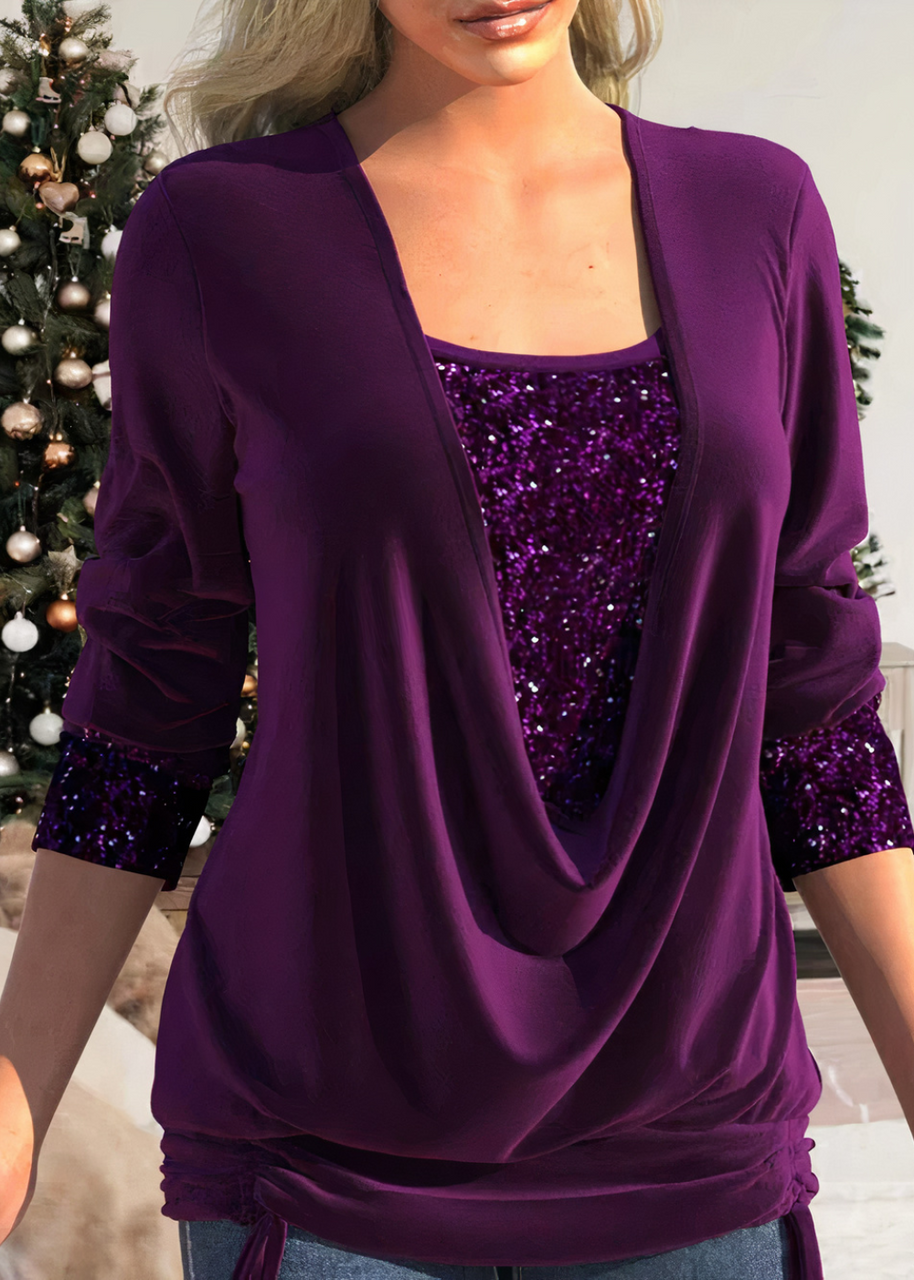 WW | Stilvolle Glitzerbluse
