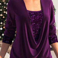 WW | Stilvolle Glitzerbluse