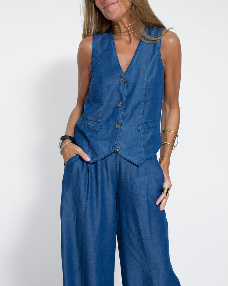 WW | Damen Elegantes 2-teiliges Leinenset
