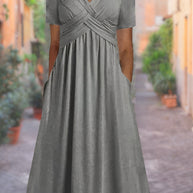 WW | Midi-Kleid mit Seitentaschen