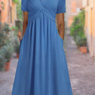 WW | Midi-Kleid mit Seitentaschen